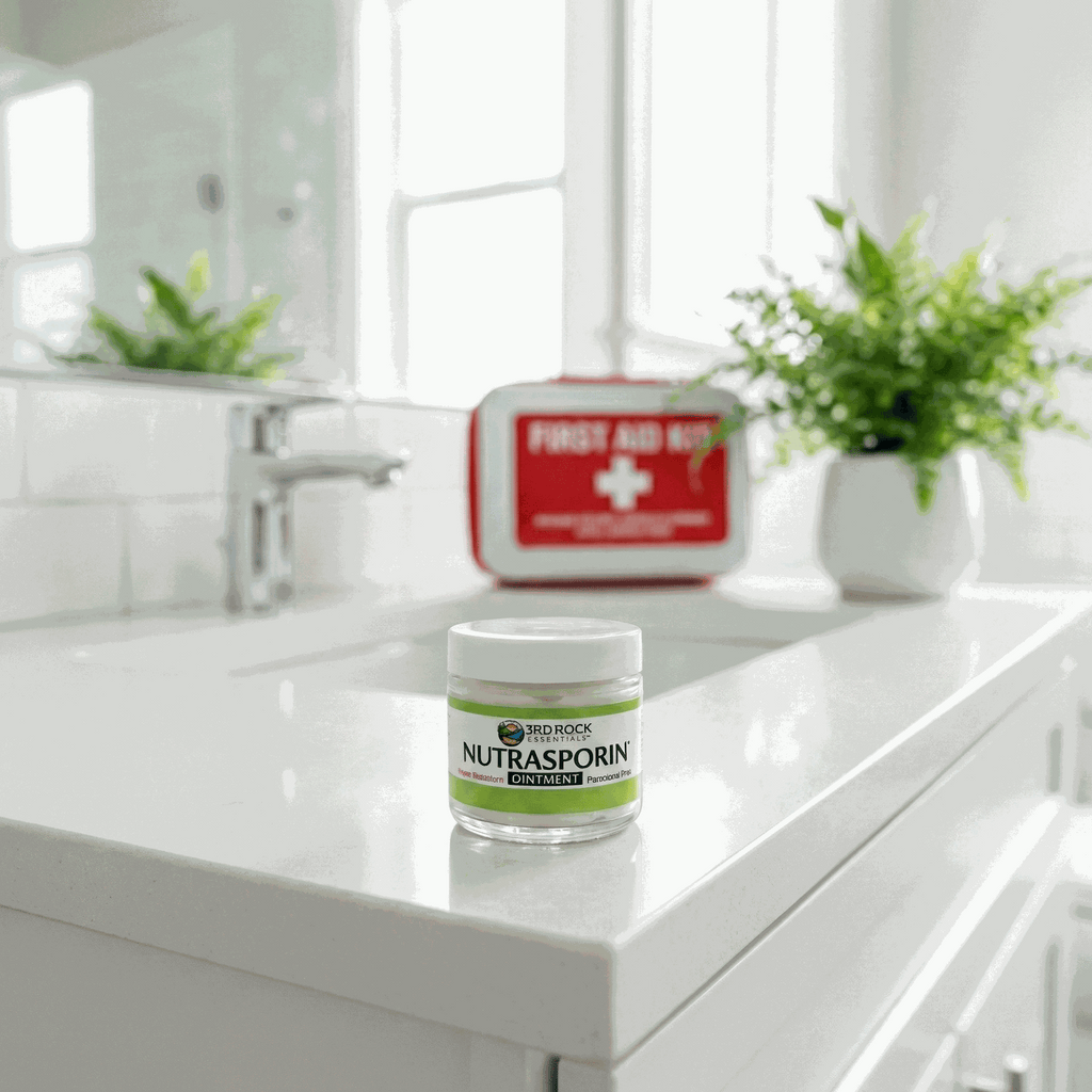 Nutrasporin® - 3oz JAR - All Natural First Aid Ointment 100ppm Silver Gel (Water Resistant)