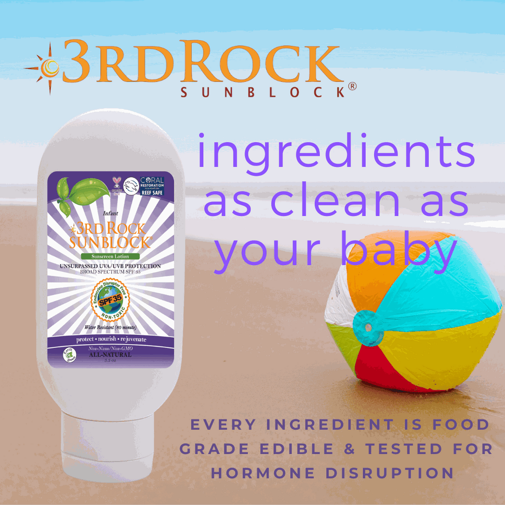 3rd Rock Sunblock® For Infants - All Natural Infant Sunscreen - Zinc Oxide SPF 35