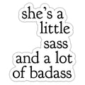 Little Sass Lot of Badass Sticker