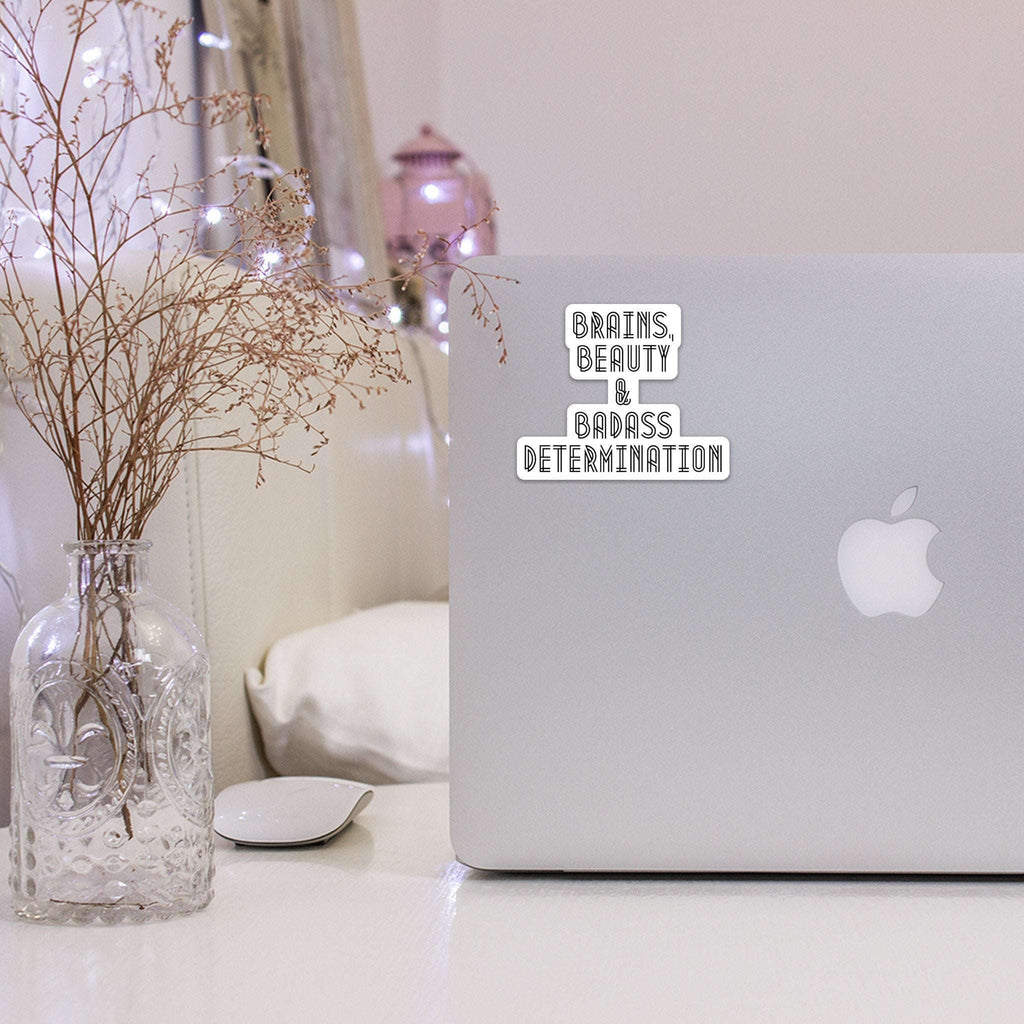 Brains Beauty & Badass Sticker